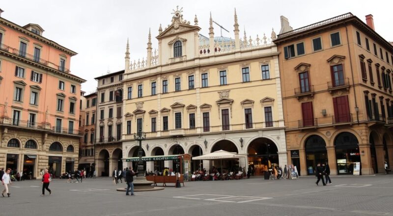 Piazza Mercanti Milano istorija Piazza Mercanti Milano istorija
